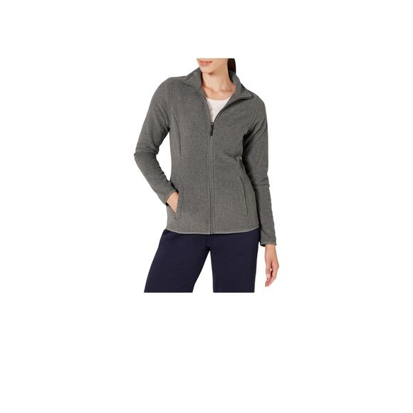 Women's Size 5X Grey Fleece Jacket – Soft, Lightweight Full-Zip Outerwear - Picture 1 of 1